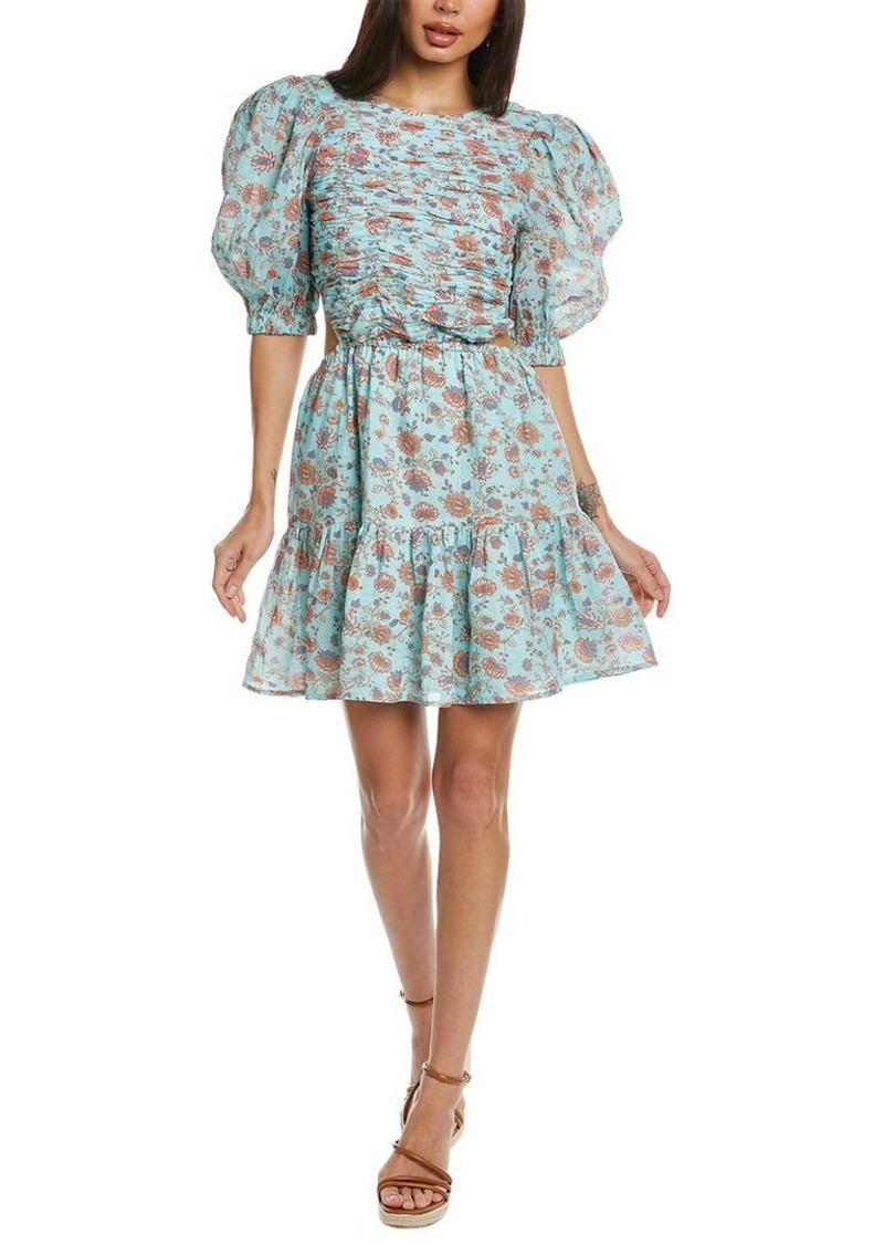 SEA NY Brita Print Smocked Dress