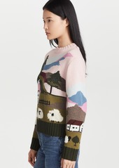 Sea Reese Intarsia Sheep Sweater