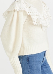 Sea Santos Eyelet Combo Sweater