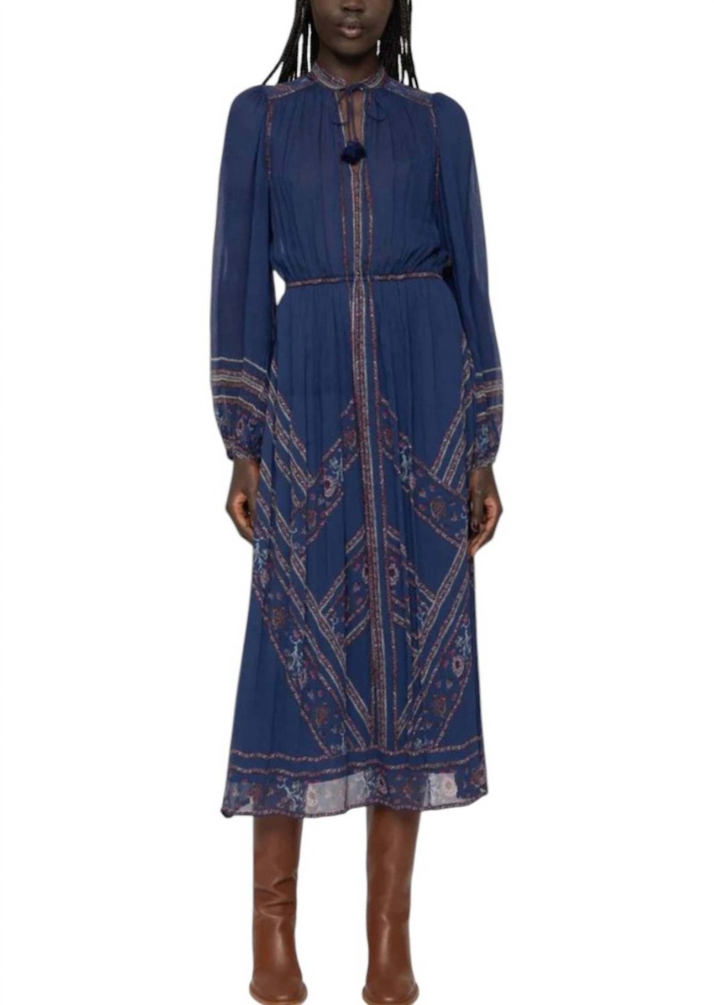 Sea Valeria Long Sleeve Dress In Navy