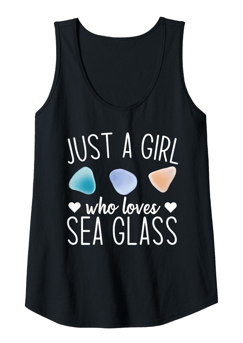 Womens Sea Glass Collecting Design for a Sea glass collector Tank Top