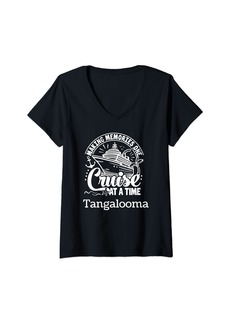Sea Womens Tangalooma Cruise Making Memories Group Family Group Gift V-Neck T-Shirt