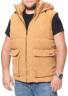 Sean John Corduroy Utility Puffer Vest