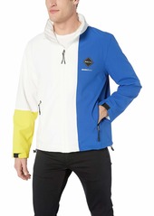 Sean John Men's Lightweight Colorblock Jacket with Hidden Hood