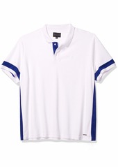 Sean John Men's Short Sleeve Colorblocked Terry Polo Shirt  3XL