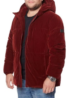 Sean John Velvet Hooded Puffer Jacket