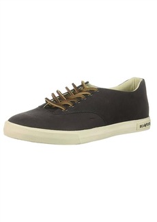 SeaVees Men's Hermosa Plimsoll Wintertide Sneakers In Midnight Leather