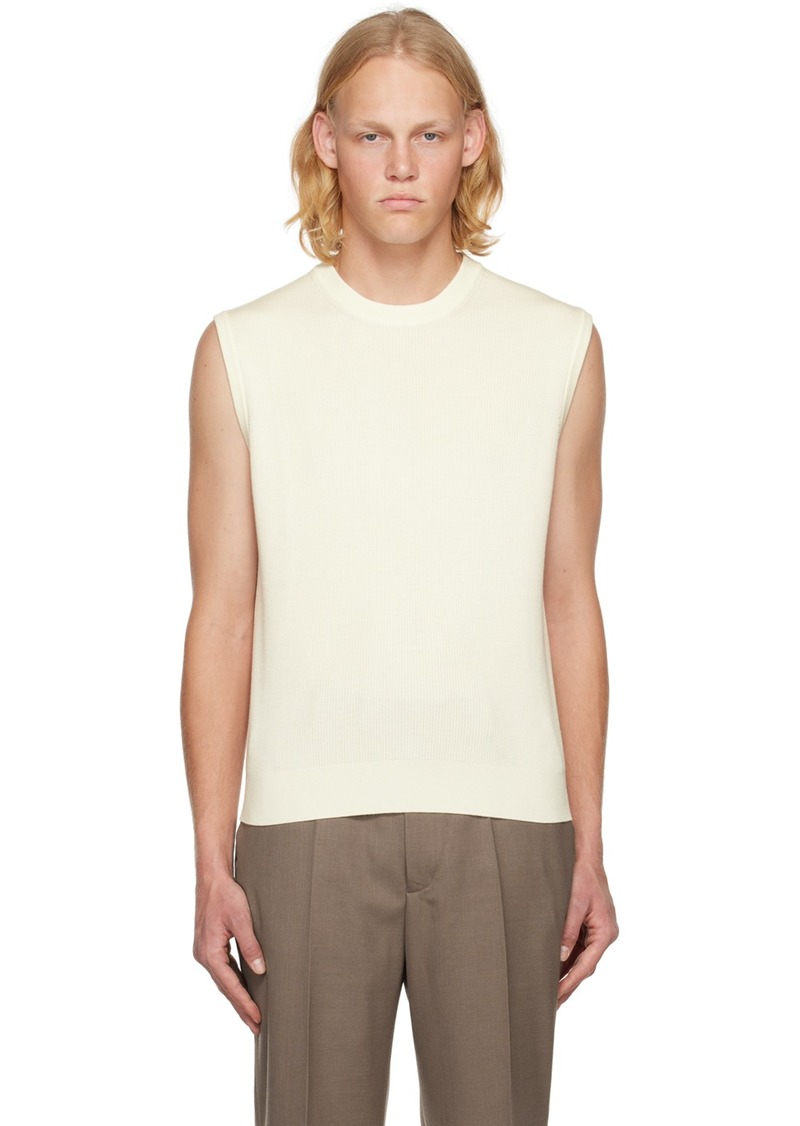 Second/Layer Off-White Crewneck Vest