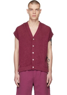 Second/Layer SSENSE Exclusive Pink Sleeveless Cardigan