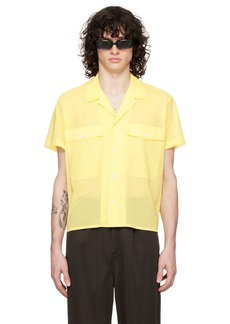 Second/Layer Yellow Cropped Shirt