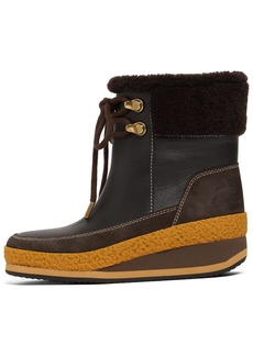 See by Chloé 50mm Cameron Leather & Shearling Boots