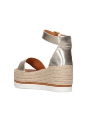 See by Chloé 80mm Glyn Leather Espadrille Wedges