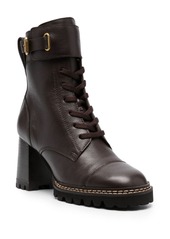 See by Chloé 80mm lace-up leather boots