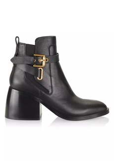 Louis Vuitton Black Leather Greenwich Chelsea Ankle Boots Buckle