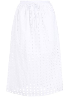 See by Chloé broderie-anglaise A-line skirt