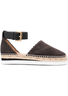 See by Chloé buckled-ankle suede espadrilles