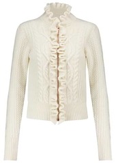 See by Chloé Cable-knit wool-blend cardigan