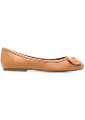 See by Chloé Channy logo-plaque ballerina shoes