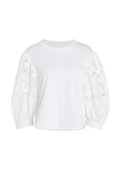 See by Chloé City Embellished Lace Tee