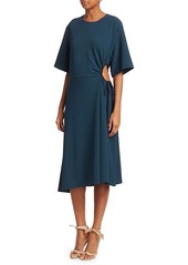 See by Chloé Crepe Short Sleeve Midi Dress