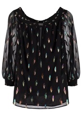 See by Chloé feather-print blouse