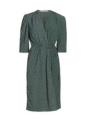 See by Chloé Flowers & Dots Printed Wrap Dress