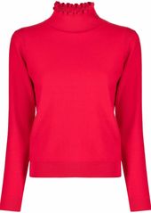 See by Chloé frilled-collar cotton jumper