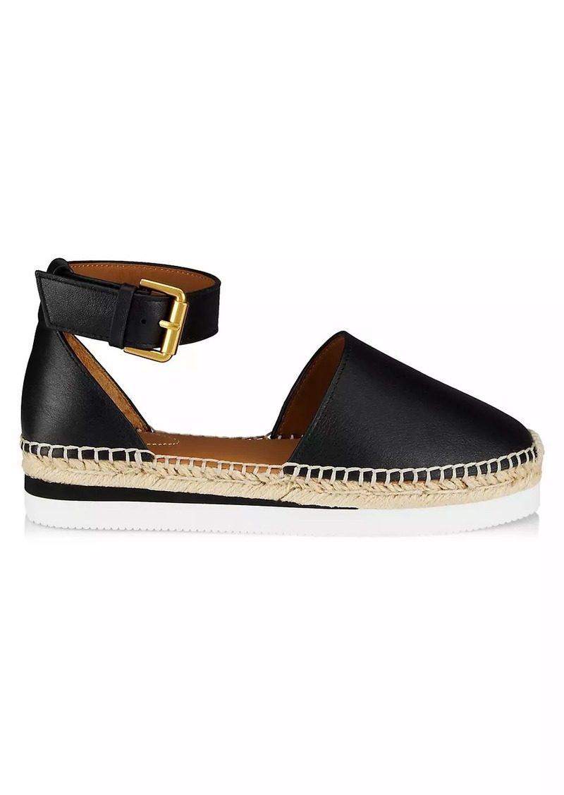 See by Chloé Glyn Leather Espadrilles