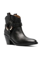 See by Chloé Hana 70mm buckle leather boots