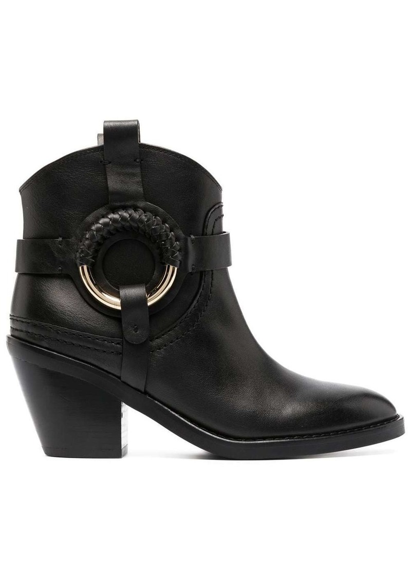 See by Chloé Hana 70mm buckle leather boots