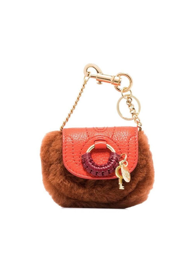 Hana faux-fur detail mini bag