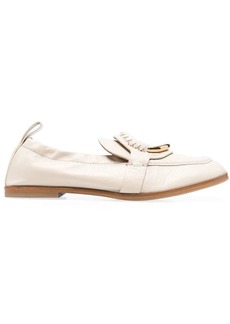 See by Chloé Hana ring-detail leather loafers