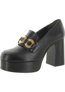 See by Chloé Jenny Womens Leather Platform Loafer Heels
