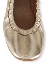 See by Chloé Kaddy Metallic Leather Ballet Flats