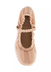 See by Chloé Kaddy Scalloped Leather Ballet Flats