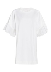 See by Chloé Lace-Cuff T-Shirt Dress