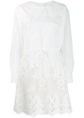 See by Chloé laser-cut shirt dress