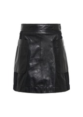 See By Chloé Leather miniskirt