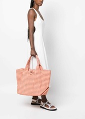 See by Chloé logo-embroidered graphic-print tote bag