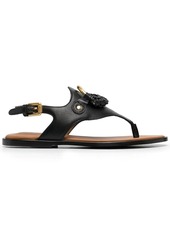 See by Chloé logo-plaque flat sandals