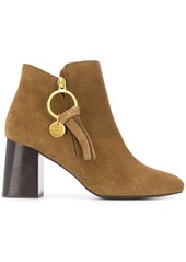 See by Chloé Louise logo charm ankle boots