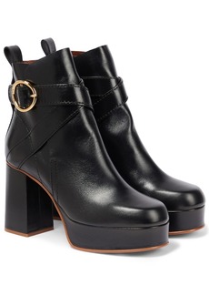 See By Chloé Lyna leather ankle boots