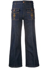 See by Chloé mid-rise flared jeans