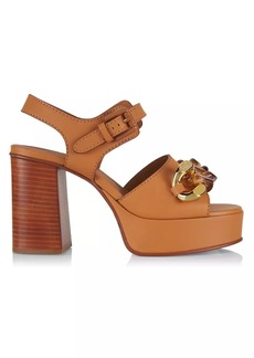 See by Chloé Monyca 110MM Leather Platform Sandals