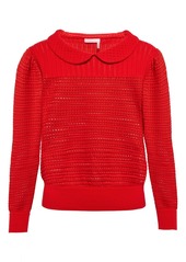 See By Chloé Pointelle cotton knit top