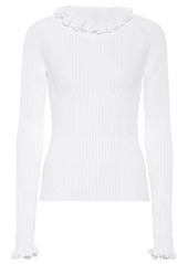 See by Chloé Ribbed cotton-blend top