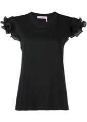 See by Chloé ruffle-trim fitted T-shirt