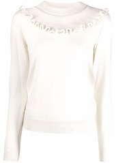 See by Chloé ruffled-collar knit jumper