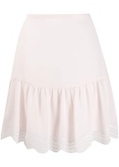 See by Chloé scalloped georgette mini skirt