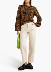 See by Chloé - Embroidered cotton straight-leg pants - White - FR 38